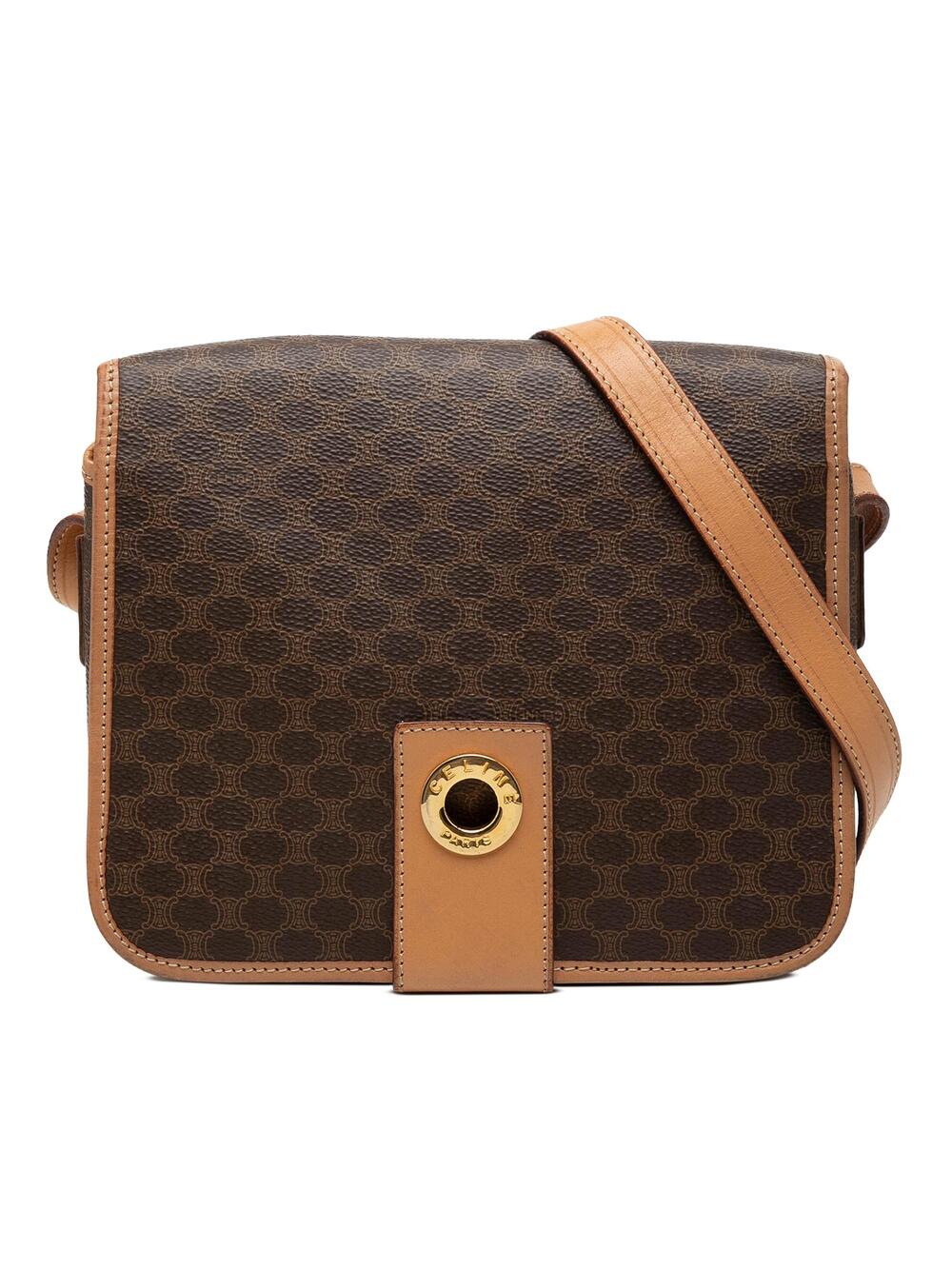 Celine Vintage Saddle Flap Shoulder Bag #350228C61B